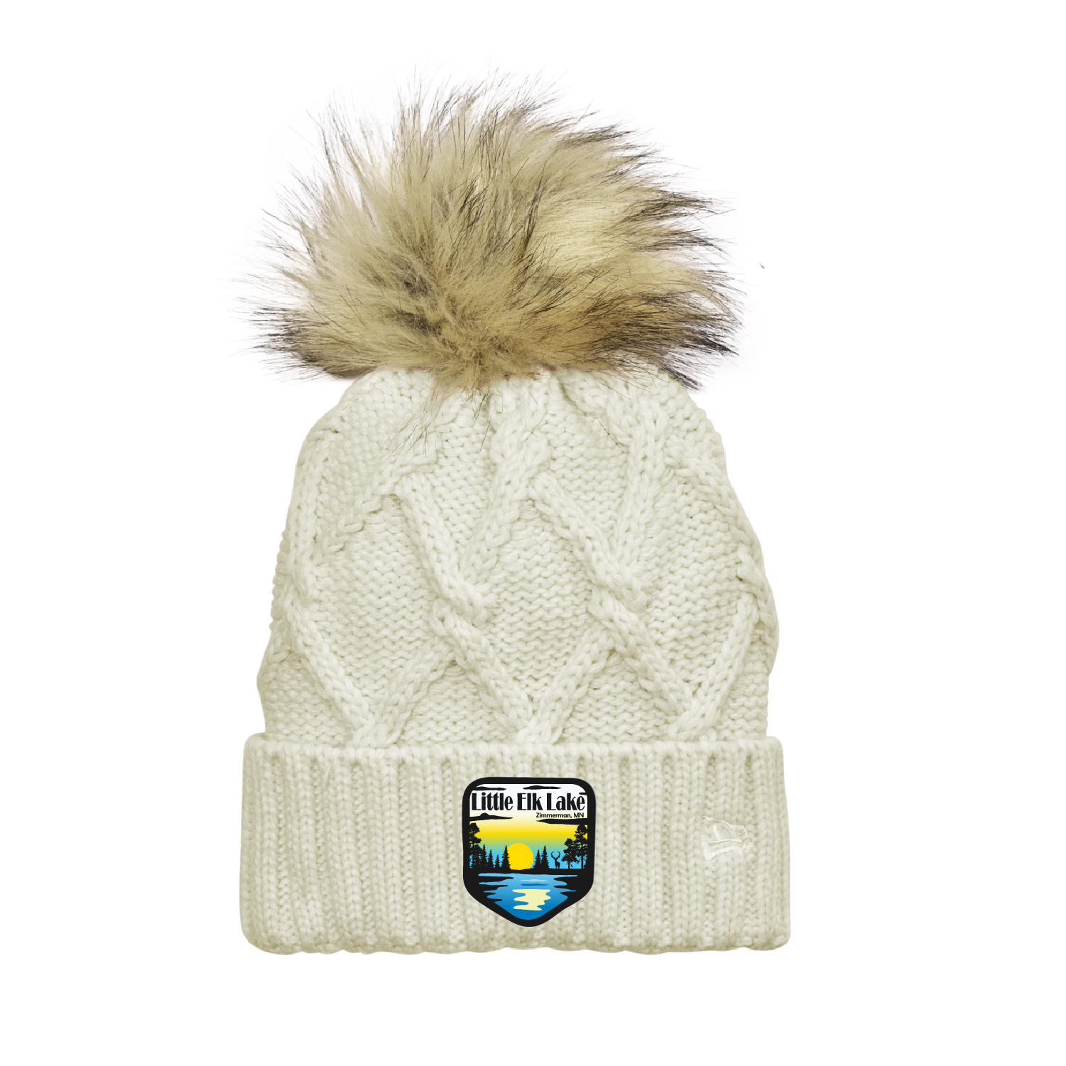 Faux Fur Pom Beanie