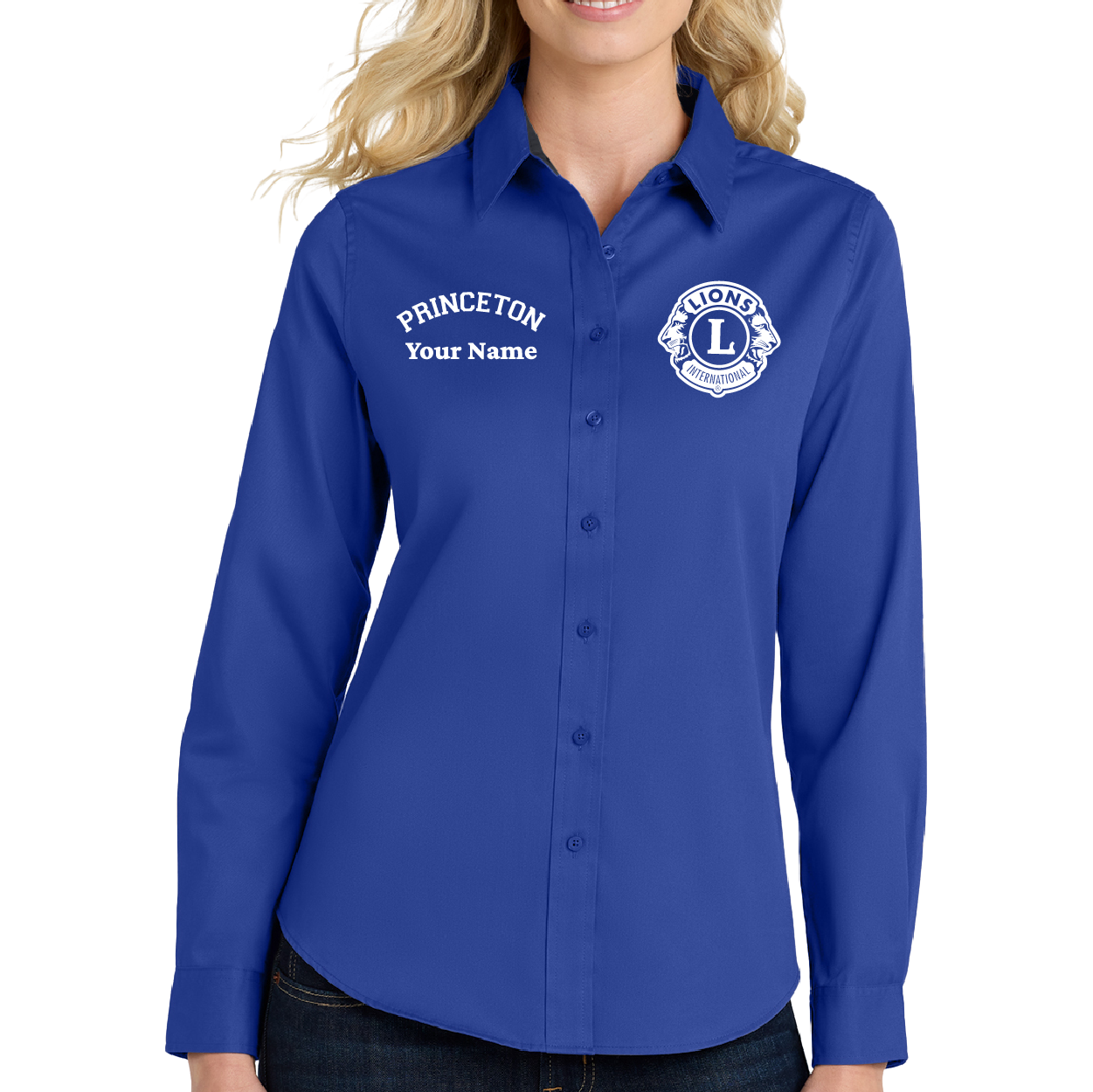 Womens Long-Sleeve Button-Down - Image 4