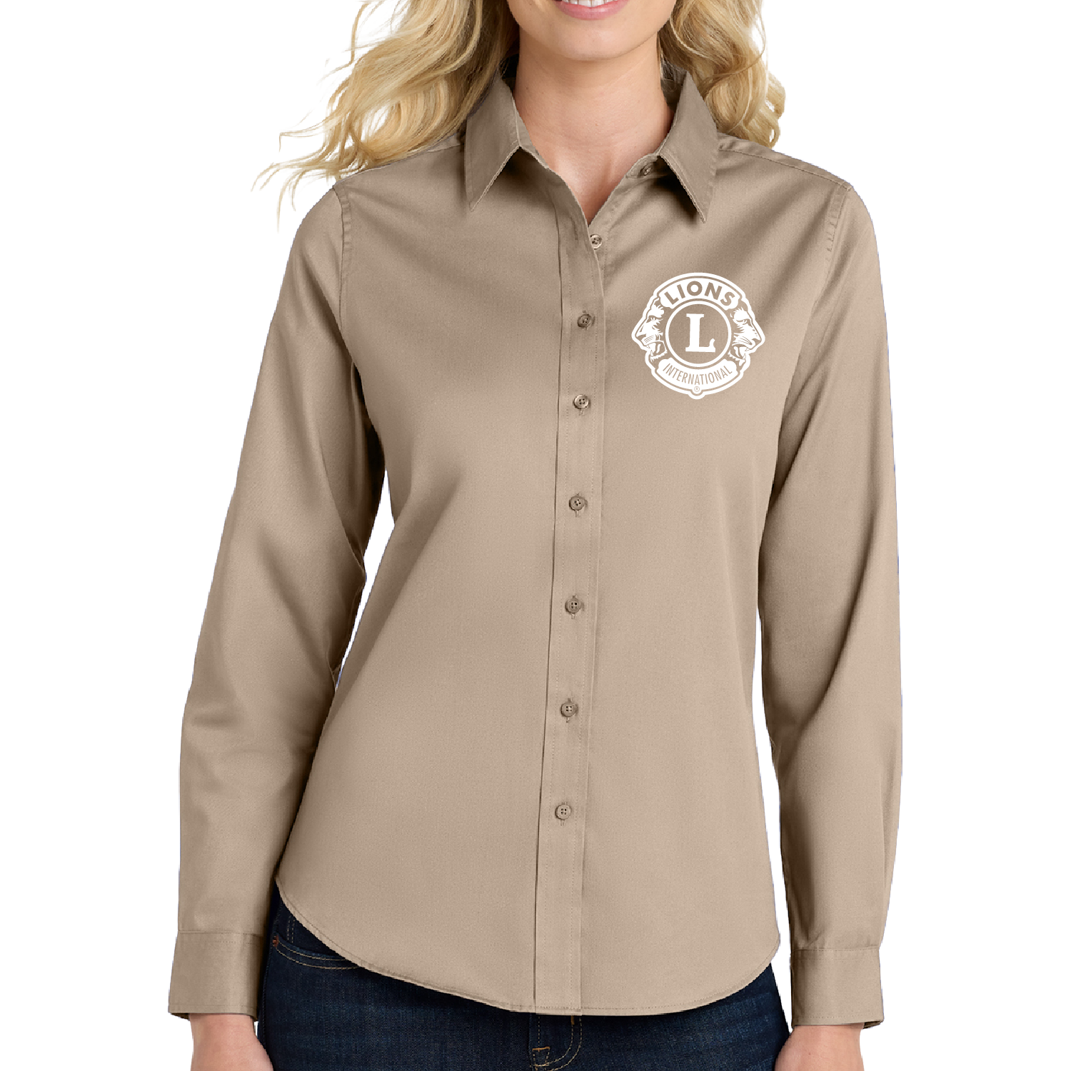 Womens Long-Sleeve Button-Down - Image 3