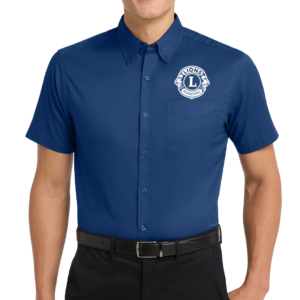 Mens/Unisex Short-Sleeve Button-Down