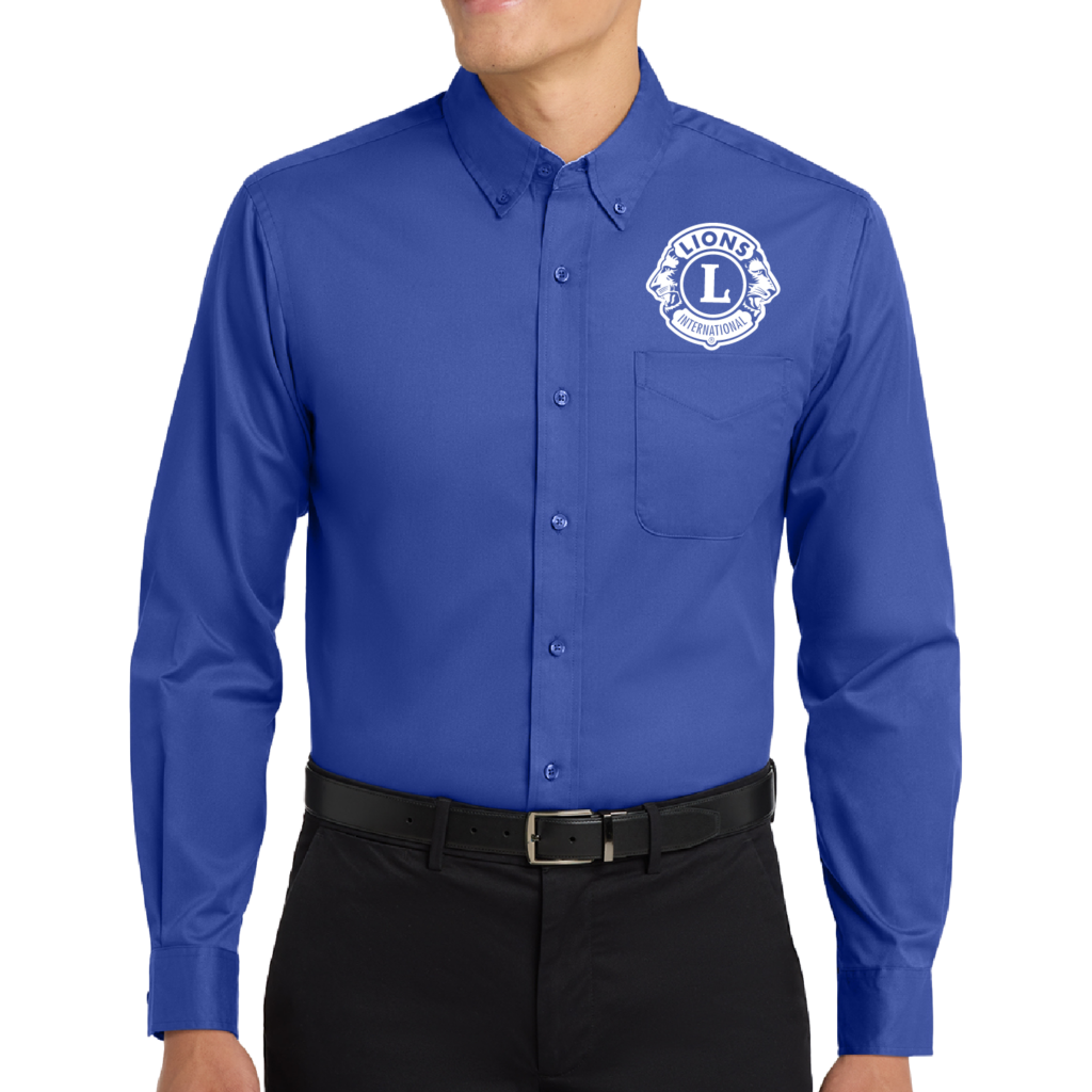 Mens/Unisex Long-Sleeve Button-Down