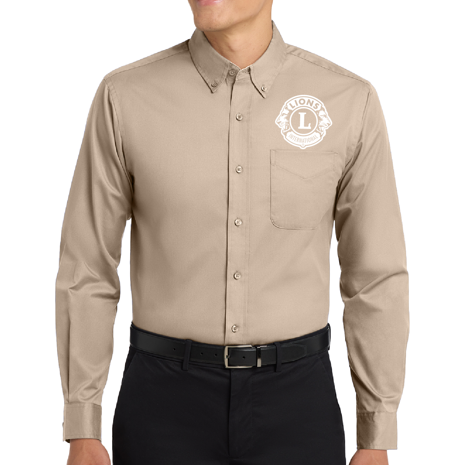 Mens/Unisex Long-Sleeve Button-Down - Image 3